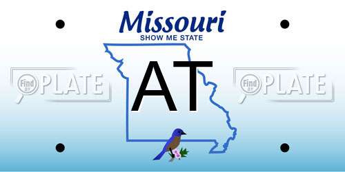 AT Missouri License Plate