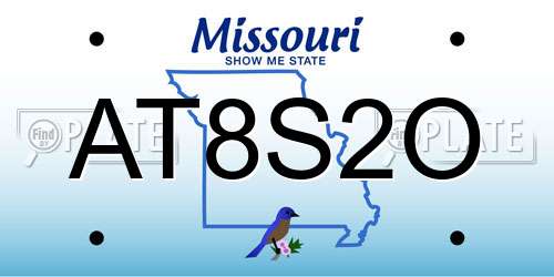 AT8S2O Missouri License Plate