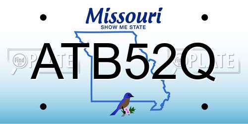 ATB52Q Missouri License Plate