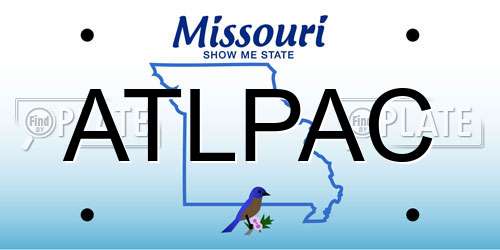 ATLPAC Missouri License Plate
