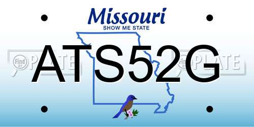 ATS52G Missouri License Plate