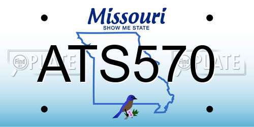 ATS570 Missouri License Plate