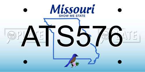 ATS576 Missouri License Plate