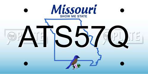 ATS57Q Missouri License Plate