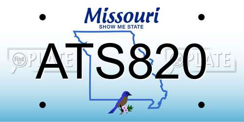 ATS820 Missouri License Plate