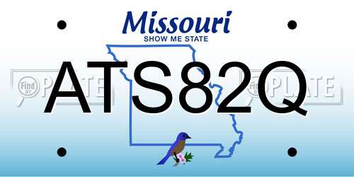 ATS82Q Missouri License Plate