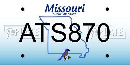 ATS870 Missouri License Plate