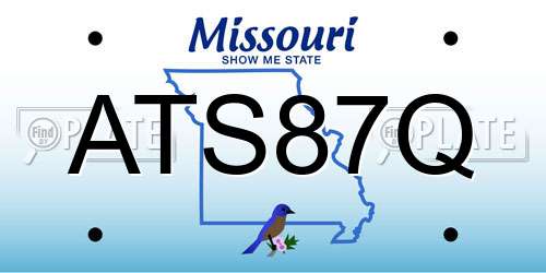 ATS87Q Missouri License Plate