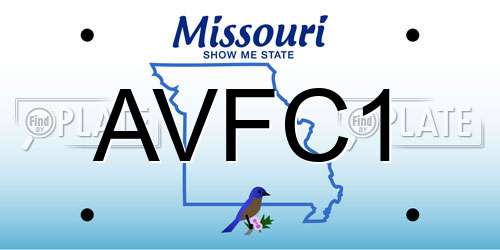 AVFC1 Missouri License Plate