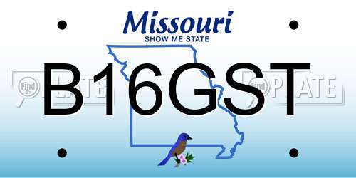 B16GST Missouri License Plate