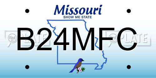 B24MFC Missouri License Plate