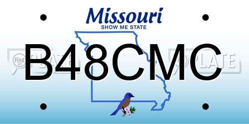 B48CMC Missouri License Plate
