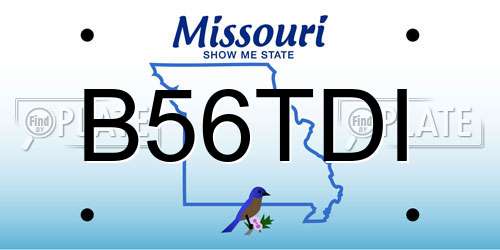 B56TDI Missouri License Plate