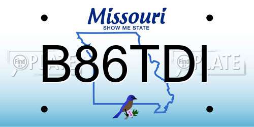 B86TDI Missouri License Plate
