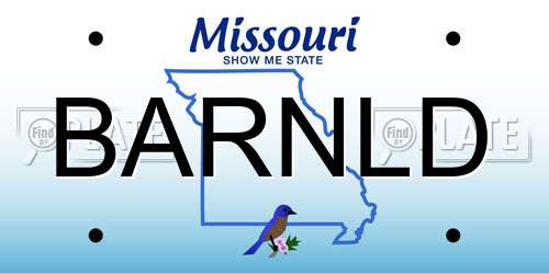 BARNLD Missouri License Plate