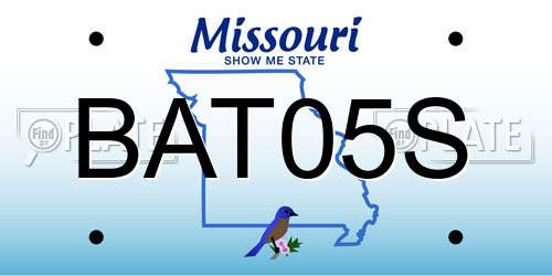 BAT05S Missouri License Plate