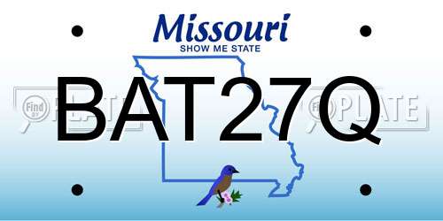 BAT27Q Missouri License Plate