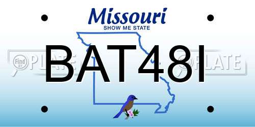 BAT48I Missouri License Plate