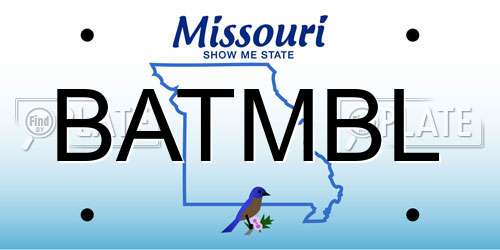 BATMBL Missouri License Plate