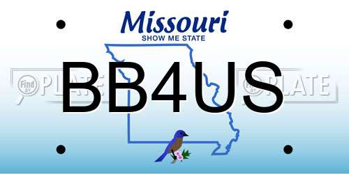 BB4US Missouri License Plate
