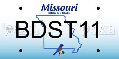 BDST11 Missouri License Plate
