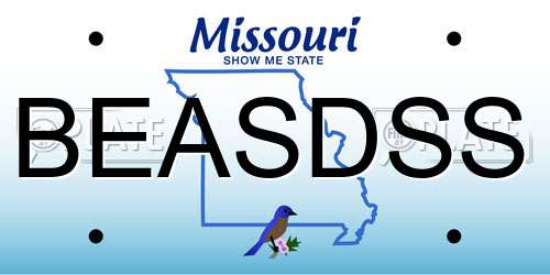 BEASDSS Missouri License Plate