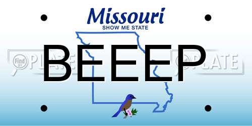 BEEEP Missouri License Plate