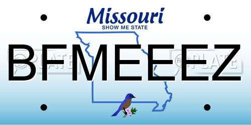 BFMEEEZ Missouri License Plate