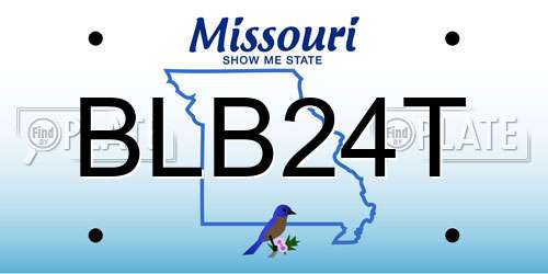 BLB24T Missouri License Plate