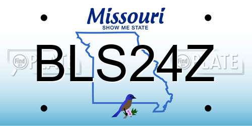 BLS24Z Missouri License Plate
