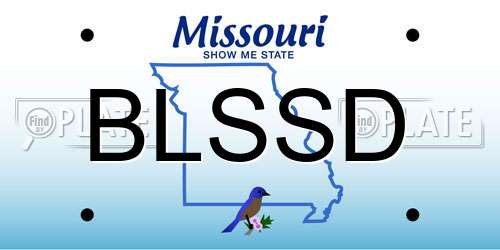 BLSSD Missouri License Plate