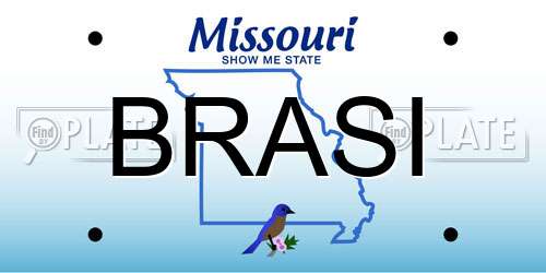 BRASI Missouri License Plate