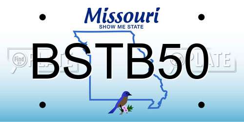BSTB50 Missouri License Plate