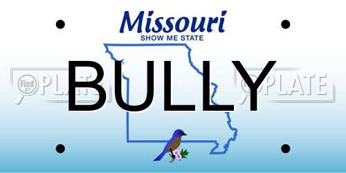 BULLY Missouri License Plate