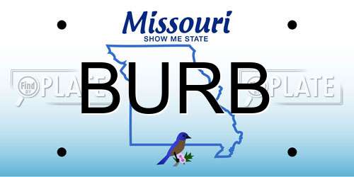 BURB Missouri License Plate