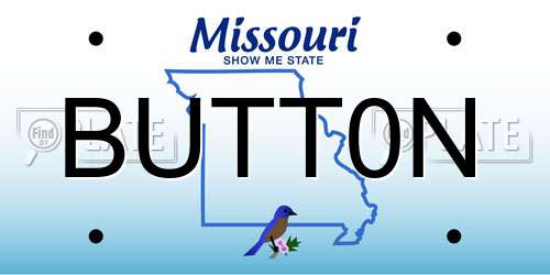 BUTT0N Missouri License Plate