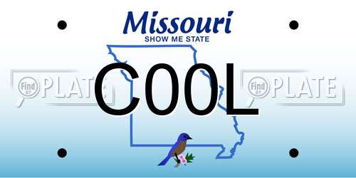 C00L Missouri License Plate
