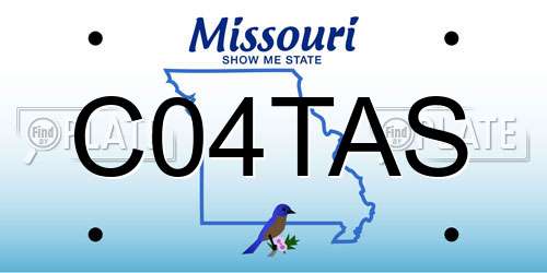C04TAS Missouri License Plate