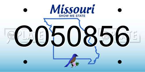 C050856 Missouri License Plate