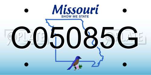 C05085G Missouri License Plate
