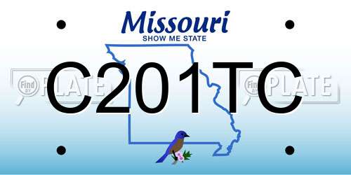 C201TC Missouri License Plate