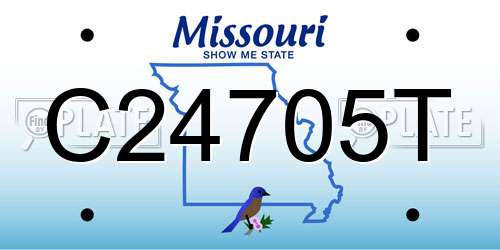 C24705T Missouri License Plate