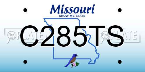 C285TS Missouri License Plate