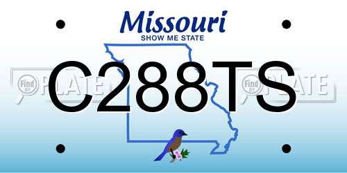 C288TS Missouri License Plate