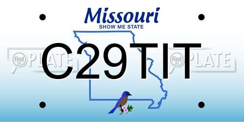 C29TIT Missouri License Plate