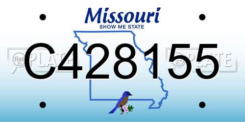 C428155 Missouri License Plate
