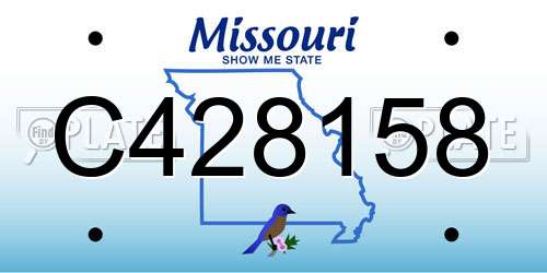 C428158 Missouri License Plate