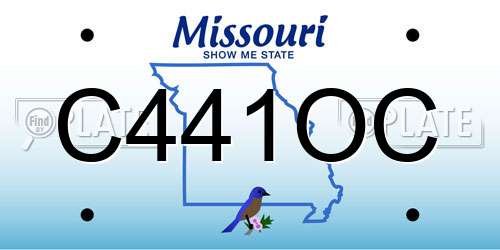 C441OC Missouri License Plate