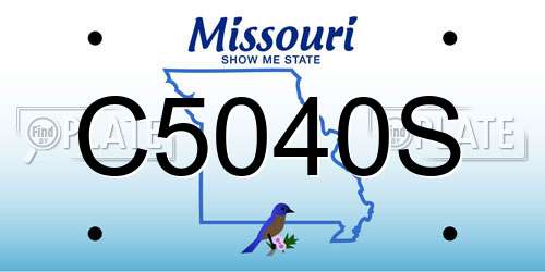 C5040S Missouri License Plate