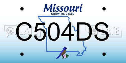 C504DS Missouri License Plate